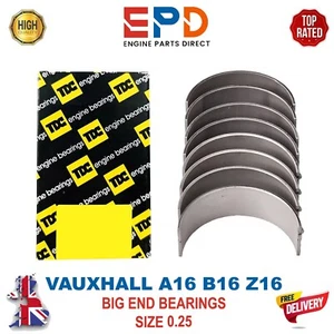 OPEL VAUXHAL 1.6L B16 A16 Z16 PETROL CONNECTING ROD BEARING SET 0.25 ASTRA MOKKA - Picture 1 of 5