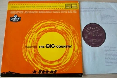JEROME MOROSS THE BIG COUNTRY OST LP LONDON MONO (1958) EX++ ENGLAND WESTERN - Image 1 of 3