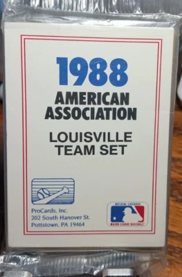 Juego de tarjetas de béisbol de ligas menores ProCards 1988 de Louisville Red Birds (sellado) Foto 1 de 3