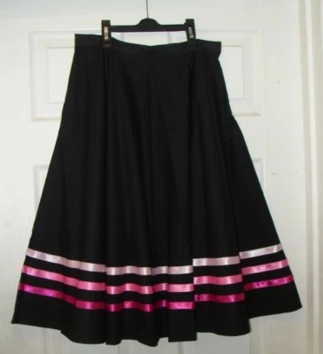 VICTORIA DANCE SCHOOL SHOP RAD CHARACTER BALLET SKIRT made to measure 3 PINK RIBS all SIZE.Poly/cotton