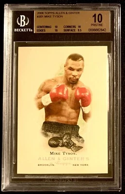 ONLY 11 EXIST! 2006 MIKE TYSON TOPPS ALLEN & GINTER #301. GOAT! GRADED BGS 10! - Image 1 of 4