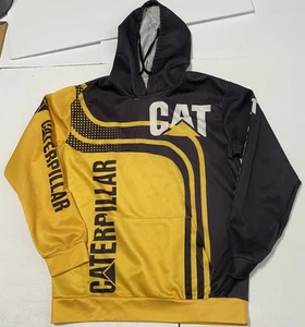 Cat Caterpillar Hoodie Pullover Thin YOUTH XL 21x26 *HAS FLAWS AS SEEN - Picture 1 of 11