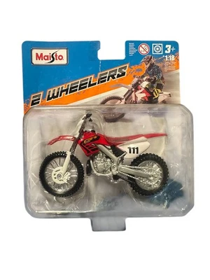 Red FC 450 MOTOCROSS DIRT BIKE NEW 1:18 MOTORCYCLE MAISTO - Fast Free Ship - Image 1 of 2