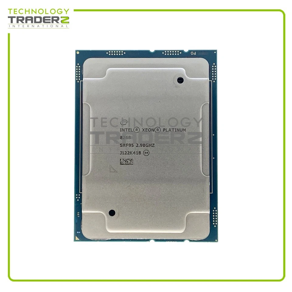 SRF95 Intel Xeon Platino 8268 24-Core 2.90GHz 35.75MB 205W Processore Tirato - Immagine 1 di 1