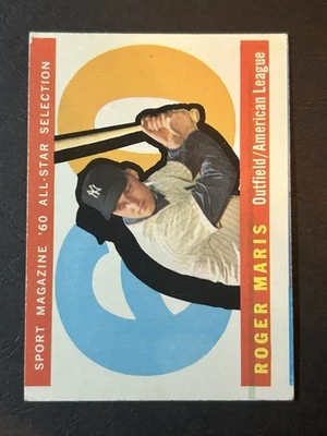 1960 Topps #565 Roger Maris All Star New York Yankees (See Pics) - Image 1 of 4