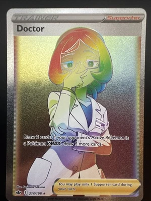 Secret Rare Doctor 214/198 Chilling Reign Series Pokemon TCG - Image 1 of 2