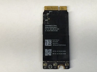 Tarjeta Apple MacBook Pro Retina A1502 13,3" 2013 2014 BlueTooth WiFI 653-0029 OEM Foto 1 de 4