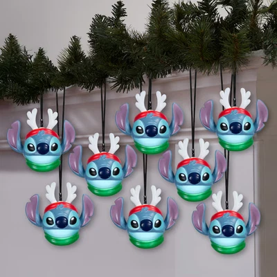 Disney 8 Count 7ft White LED Plug_In Indoor Christmas String Lights Lilo& Stitch - Image 1 of 4
