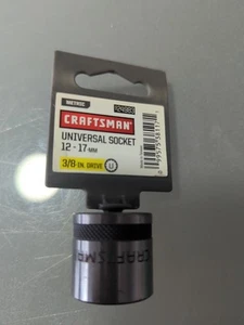 CRAFTSMAN 3/8" DRIVE 12pt 17mm UNIVERSAL SOCKET 24983 Rare Replacement NEW - Bild 1 von 2