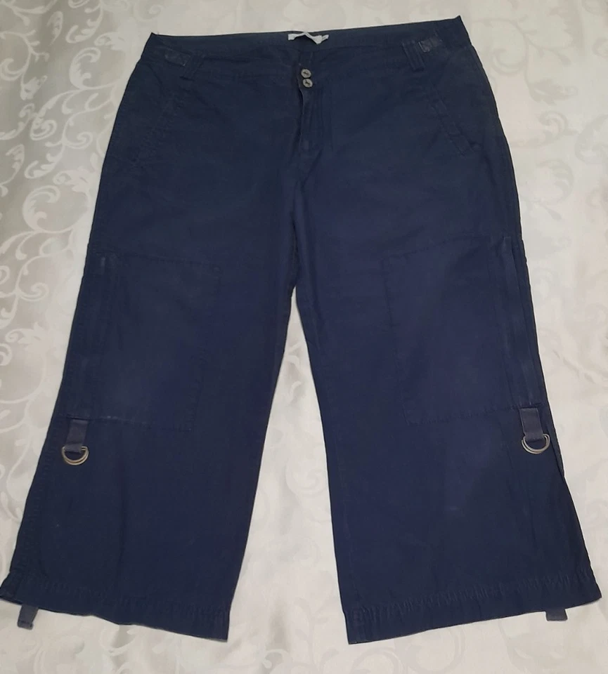 Damen Capri-Hose "Multiblu", 3/4- Bein, Gr. 44, Farbe Blau - Bild 1 von 4