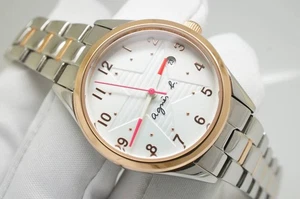 Agnes B. VJ22-KS70 Star Round Arabic Numeral Ladies Quartz Watch Used - Picture 1 of 9