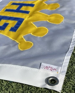 Vintage High Flying Flag Co Golf Pin Flag HG Crown Logo 12x16 Embroidered - Picture 1 of 3