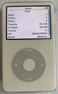 Apple iPod Classic 5th Generation White 60GB VG+ Tested Fully Working Vintage - Picture 1 of 7