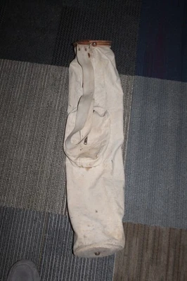 Bolsa de golf de lona vintage Sunday Carry de cuero plegable Foto 1 de 4