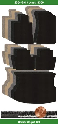 Juego de alfombrillas bereber personalizadas Lloyd para Lexus IS350 2006-2013 (5 piezas) #VNJ Foto 1 de 4