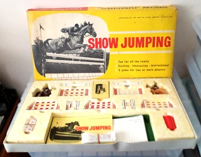 Vintage Unused Boxed Show Jumping Game with Britains Horses & Riders - Image 1 of 4