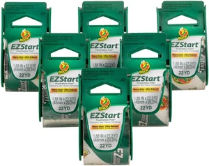 EZ Start Clear Packing Tape with Dispensers – 6 Pack of Quiet Easy Start Packagi - Picture 1 of 12