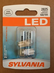 SYLVANIA 2825 LED BULBS 2 PACK 168/194 COMPATIBLE - Picture 1 of 2