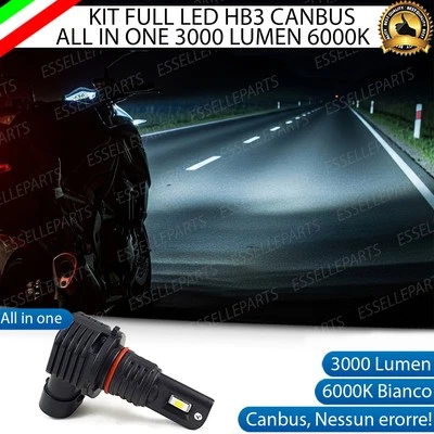 KIT FULL LED HB3 3000 LUMEN ABBAGLIANTI PER SUZUKI GSX 1300 2007-2017 R HAYABUSA - Immagine 1 di 4