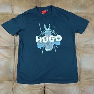 Hugo Boss Graphic Insect Black T shirt Medium *Read - Picture 1 of 7