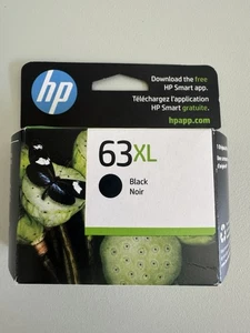 Oryginalny czarny wkład atramentowy HP 63XL w pudełku detalicznym oryginalny 63 XL. Nowy - Zdjęcie 1 z 2