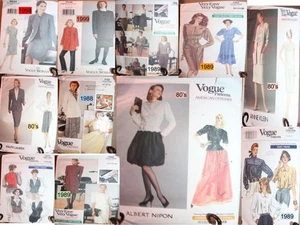 Womens Vogue sewing patterns Uncut /cut Your choice. 80's & 90's - Picture 1 of 34