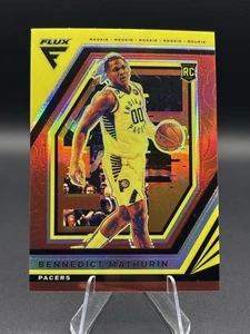 Benedict Mathurin Flux Red Rookie Card #212 Panini Flux 2022 NBA Indiana Pacers - Picture 1 of 4