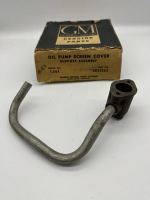 Soporte de pantalla de bomba de aceite de 6 cilindros Chevrolet 1940-52 OEM GM 3835365 Foto 1 de 3