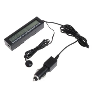 3 in 1 Car Digital LCD Electronic LCD Clock Voltmeter for Automotive - Picture 1 of 8