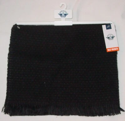 NUEVO CON ETIQUETAS DOCKERS BUFANDA HOMBRE NEGRO Y GRIS - 36" X 12" Foto 1 de 2