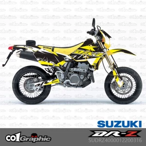 KIT COMPLETO CALCOMANÍAS GRÁFICAS PEGATINAS PARA SUZUKI DRZ DR-Z 400 SM/S/E 2000-2024 - Imagen 1 de 1
