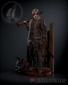 Leon Kennedy 3D gedruckte Figur, Resident Evil Sammelfigur, unbemalt - Bild 1 von 5