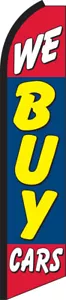 We Buy Cars Swooper Bandera Pluma Super Bow Banner - Imagen 1 de 1