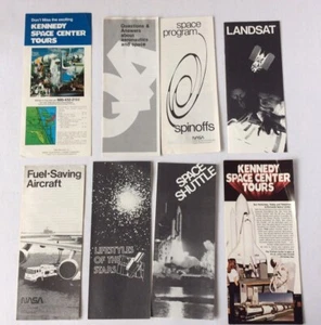 Vintage 1980s The John F. Kennedy Space Center NASA Tours Travel Brochures (8) - Picture 1 of 5