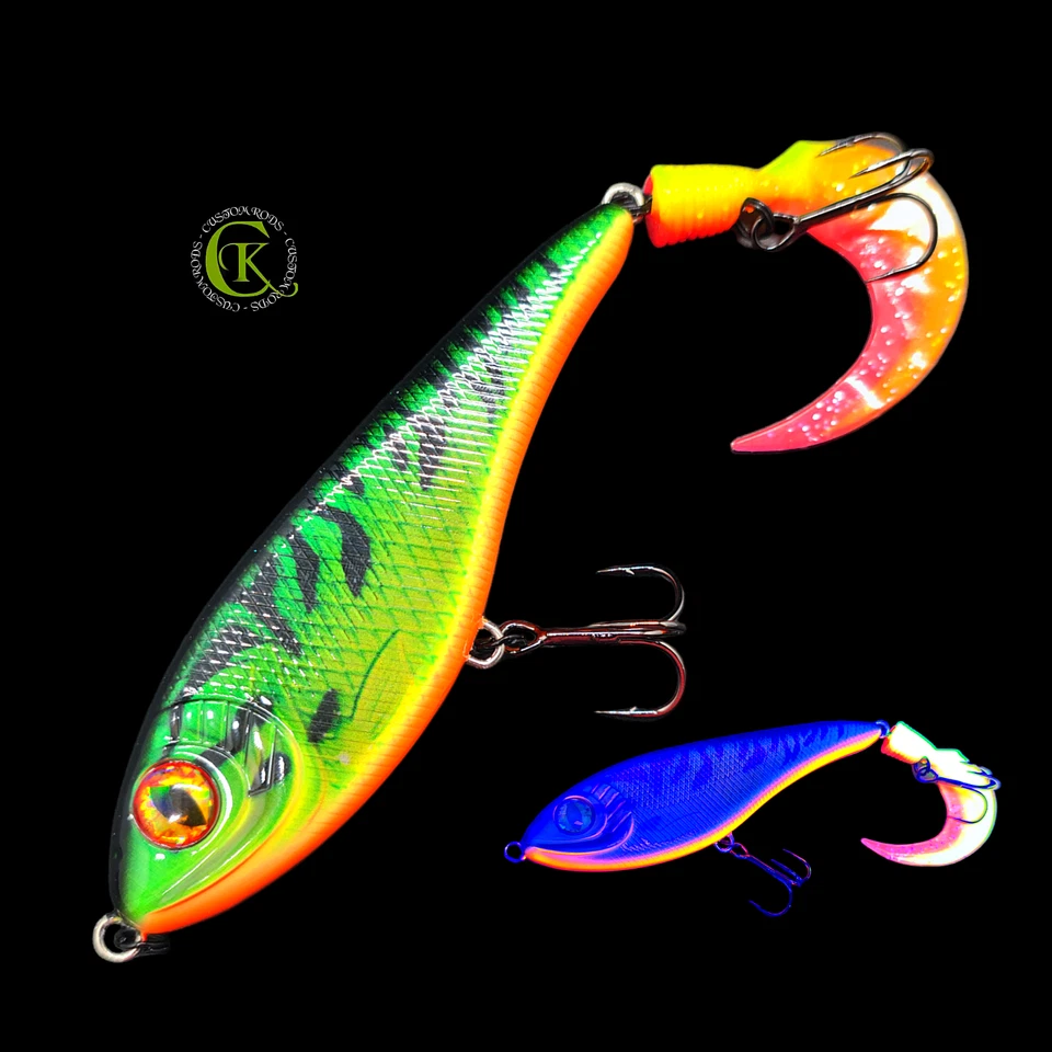 Jerkbait Glider UV Jerk Twitchbait Topwater Wobbler Hardbait Kunstköder Zander - Bild 1 von 1