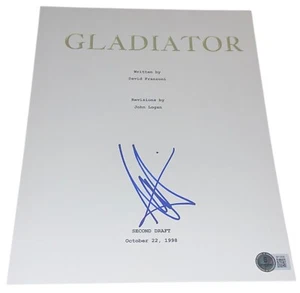 Connie Nielsen Firmado Autógrafo Gladiador Película Completa Guión Beckett - Imagen 1 de 2