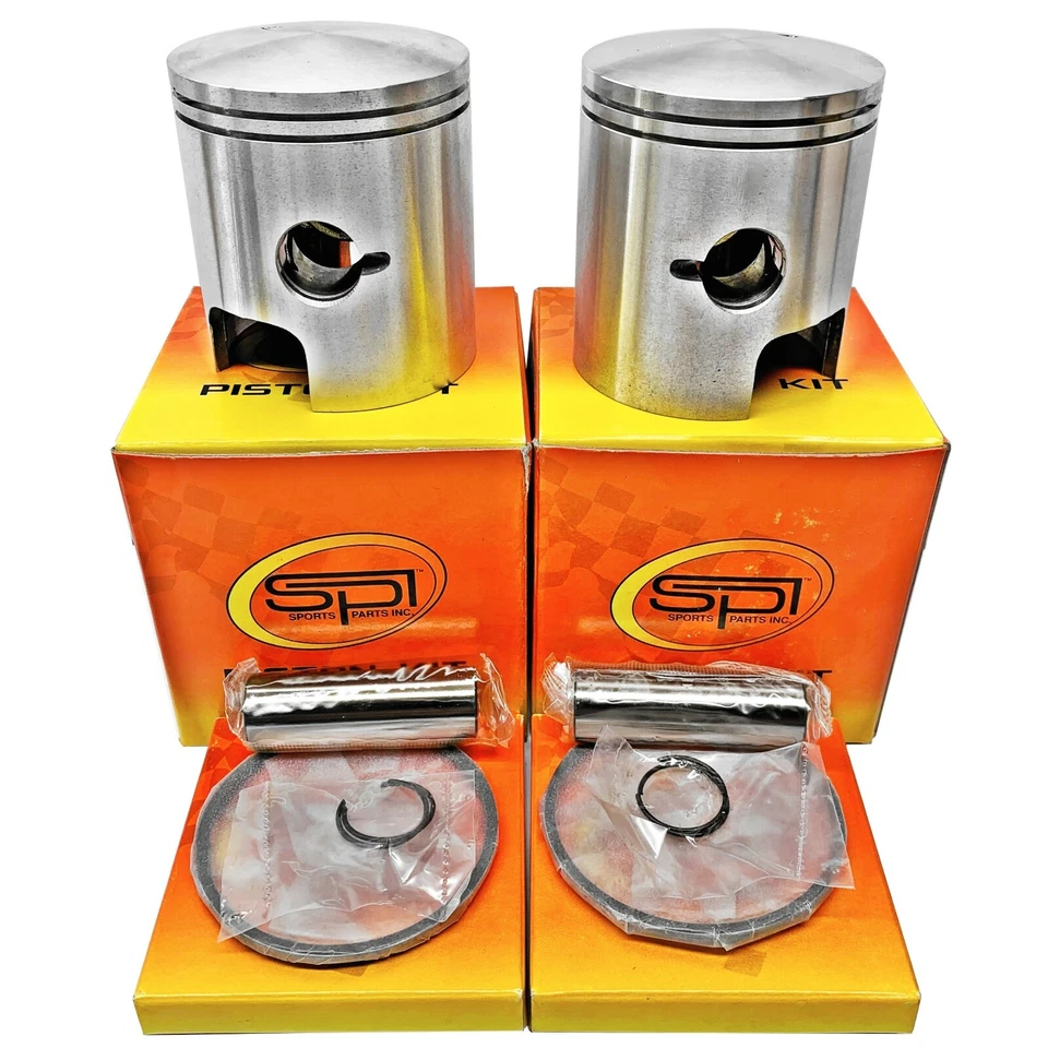 NEW SPI JOHN DEERE 66 MM STD BORE LEFT/RIGHT PISTON SETS 1974-1978 JDX8 800 - Image 1 of 1