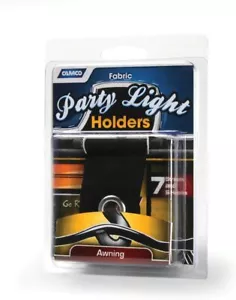 Camco 42733 Fabric Party Light Holders Black Awning Light Holder 7 Pack - Bild 1 von 3