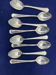 8 Durgin Gorham Fairfax Sterling Silver Demitasse Spoon 4 1/8 inches - Picture 1 of 3