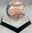 Baseball signé ONL VCBC SuperStats, 1/1, peint à la main, JSA, HOF