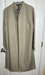 Dialogue 100% Seide Mandarinkragen Longjacke & passendes Tank - Bild 1 von 8