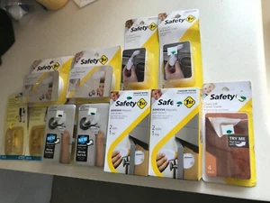 NUEVO LOTE DE 11 paquetes de seguridad primera manija de puerta magnética bloqueo de palanca protector de pellizco de dedo - Imagen 1 de 3