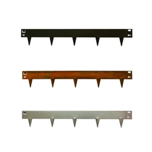 Garden Gear Heavy Metal Border 4 Pack Steel Edging 1m Long 16cm High Rustproof - Picture 1 of 15