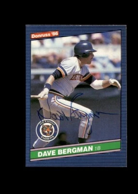 Dave Bergman 1986 Donruss Tigers authentic autographed card - Image 1 of 2
