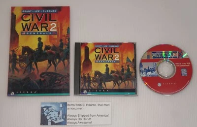 Civil War 2: Generals - PC - Windows 98/95 (Sierra; 2000)  Very Good WIth Manual - Image 1 of 2