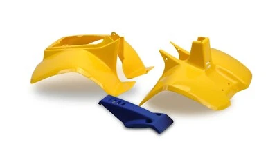 Plastics Set For Suzuki LT50 Yellow Front, Rear Fender Bodywork Panels Nose Cone - Image 1 of 3