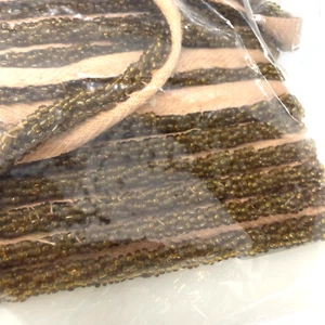 Conso Beaded Trim Bronze Brown 6 Yards Sparkle Upholstery Fashion - Picture 1 of 6