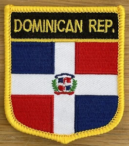 DOMINIKANISCHE REPUBLIK Karibik Schild Länderflagge bestickt PATCH Abzeichen P1 - Bild 1 von 1