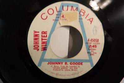 Johnny Winter, Johnny B Goode / I'm Not Sure, Columbia 4-45058, 1969 PROMO Rock Foto 1 de 4