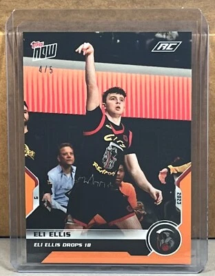 2022 23 TOPPS NOW Overtime Elite #29 ELI ELLIS ROOKIE Orange Parallel 4/5 - Image 1 of 2